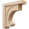 Ekena Millwork 7"W x 28"D x 28"H Thin Alma Rough Cedar Woodgrain TimberThane Corbel, Primed Tan CORUR07X28X28ALMRCPR - alternate 1